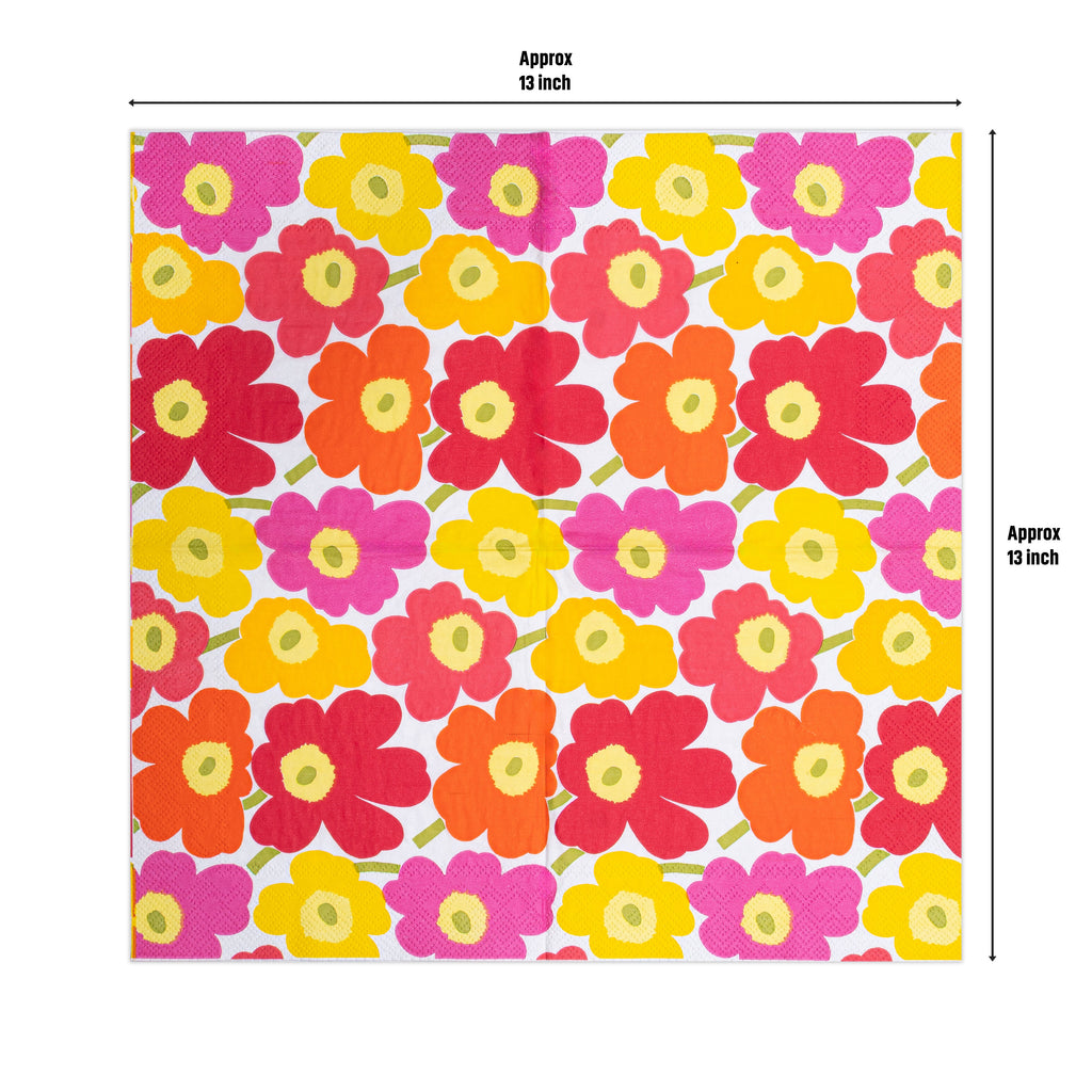 Decoupage Napkin Floral Bonanza 13 X 13inch 3PLY 1pc PB IB