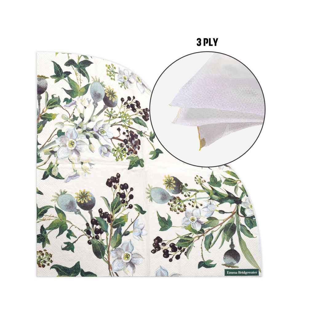 Decoupage Napkin Poppy Berry 13 X 13inch 3PLY 1pc