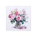 Decoupage Napkin Rose Vase 13 X 13inch 3PLY 1pc