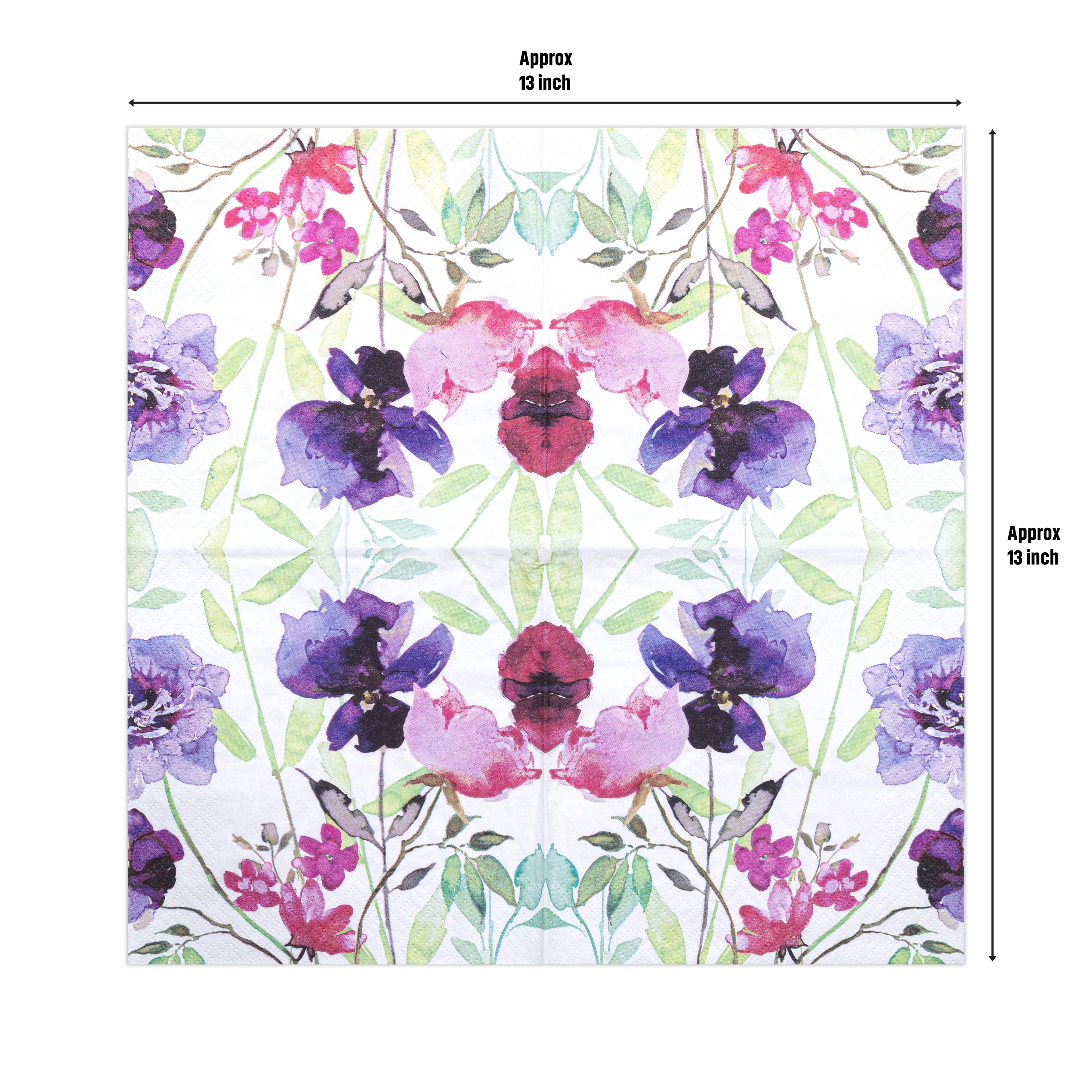 Decoupage Napkin Wildflower Artistry 13 X 13inch 3PLY 1pc
