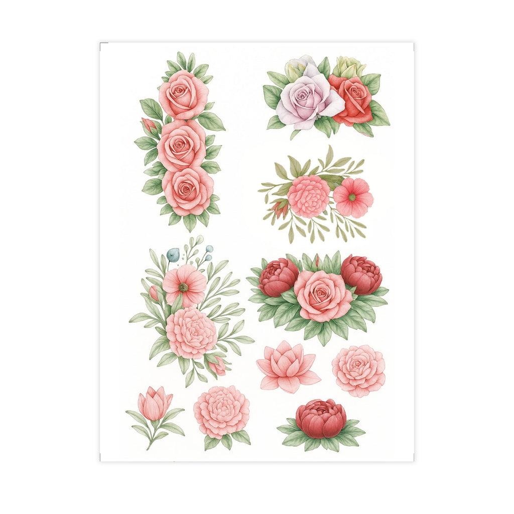 Deco Transfer Sheet Floral Valley 9.5inch X 7.5inch 1 Sheet