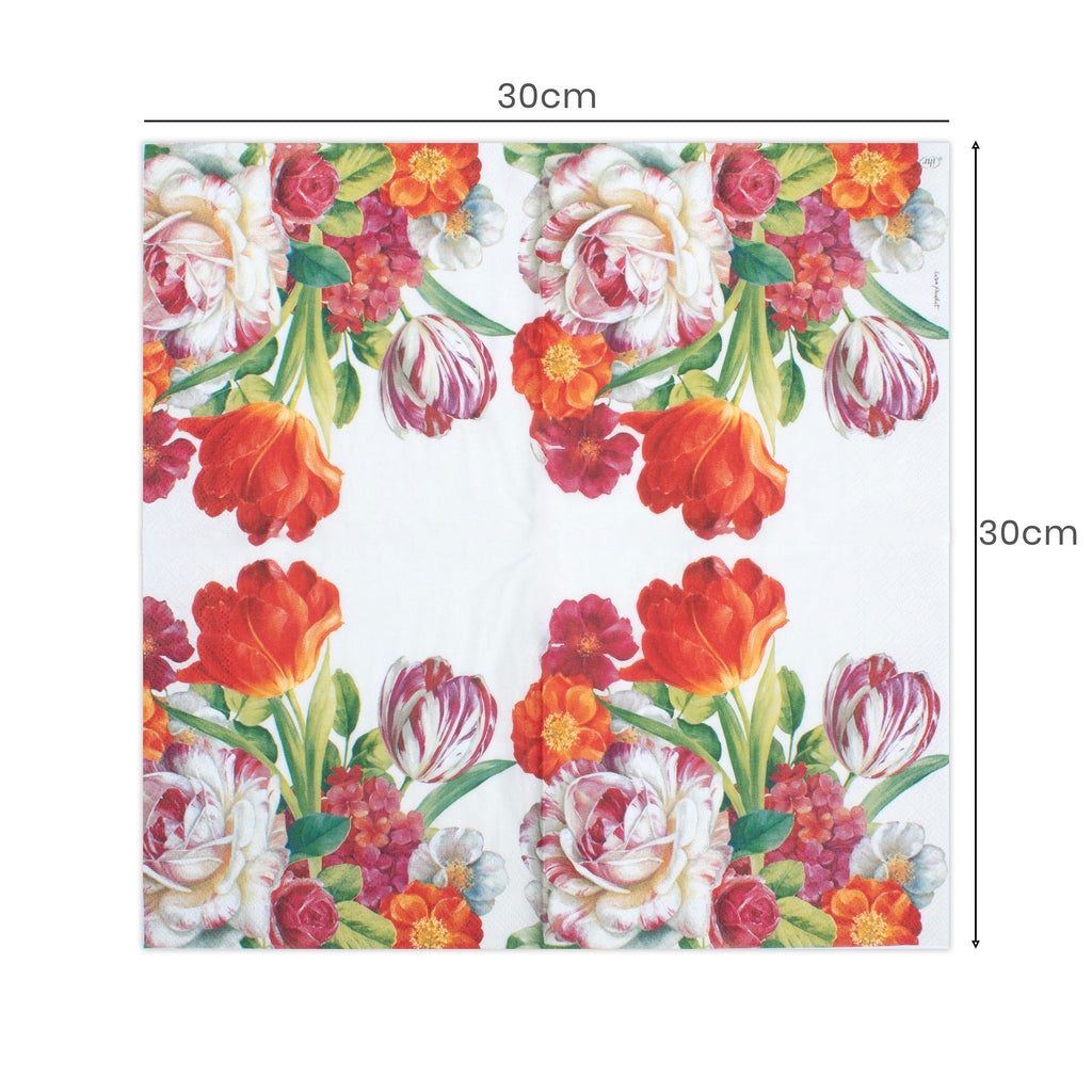 Decoupage Napkin Fleur Grace 13 X 13inch 3PLY 1pc