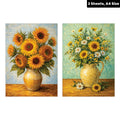 Filament Decoupage Paper Sunflower Artistry 2 Designs 60GSM A4 2 Sheets