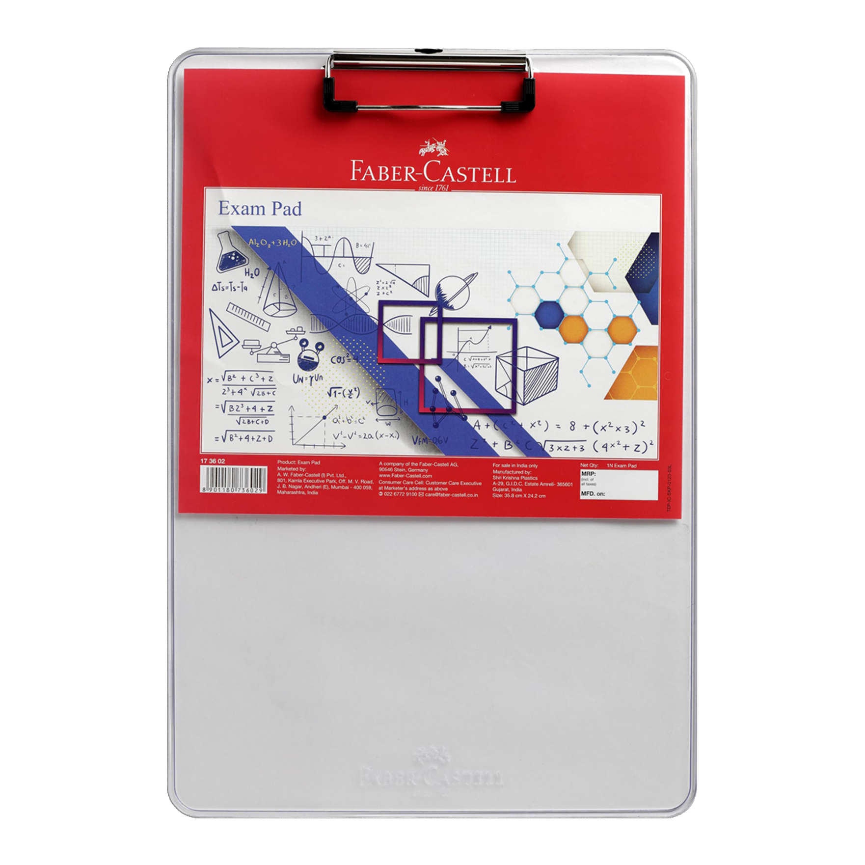 Faber-Castell Transparent Exam Pad 1pc