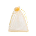 Organza Drawstring Gift Bags Gold 13x18cm 12pcs pack