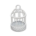 Mini Metal Wire Bird Cage White L5.5 X W9Cm 1 Pc