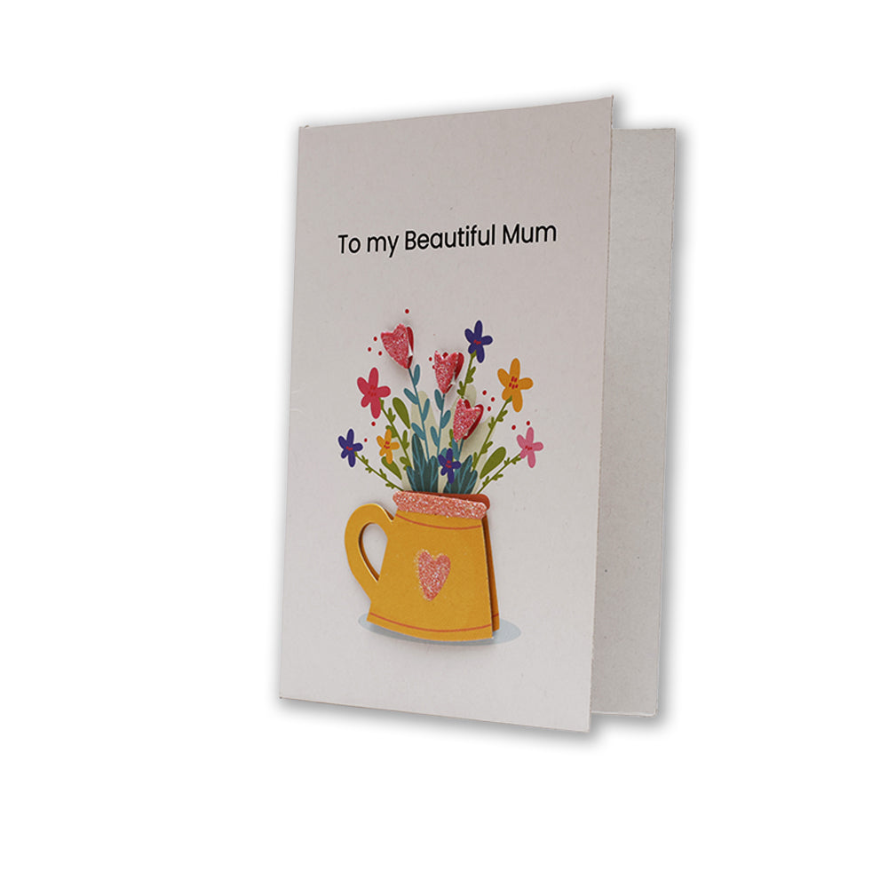 Greeting Card & Envelope Beautiful Mum 4 X 6 inch