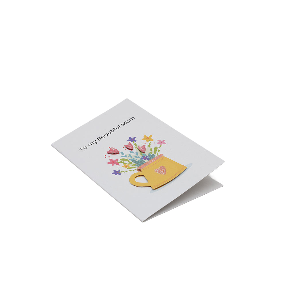 Greeting Card & Envelope Beautiful Mum 4 X 6 inch