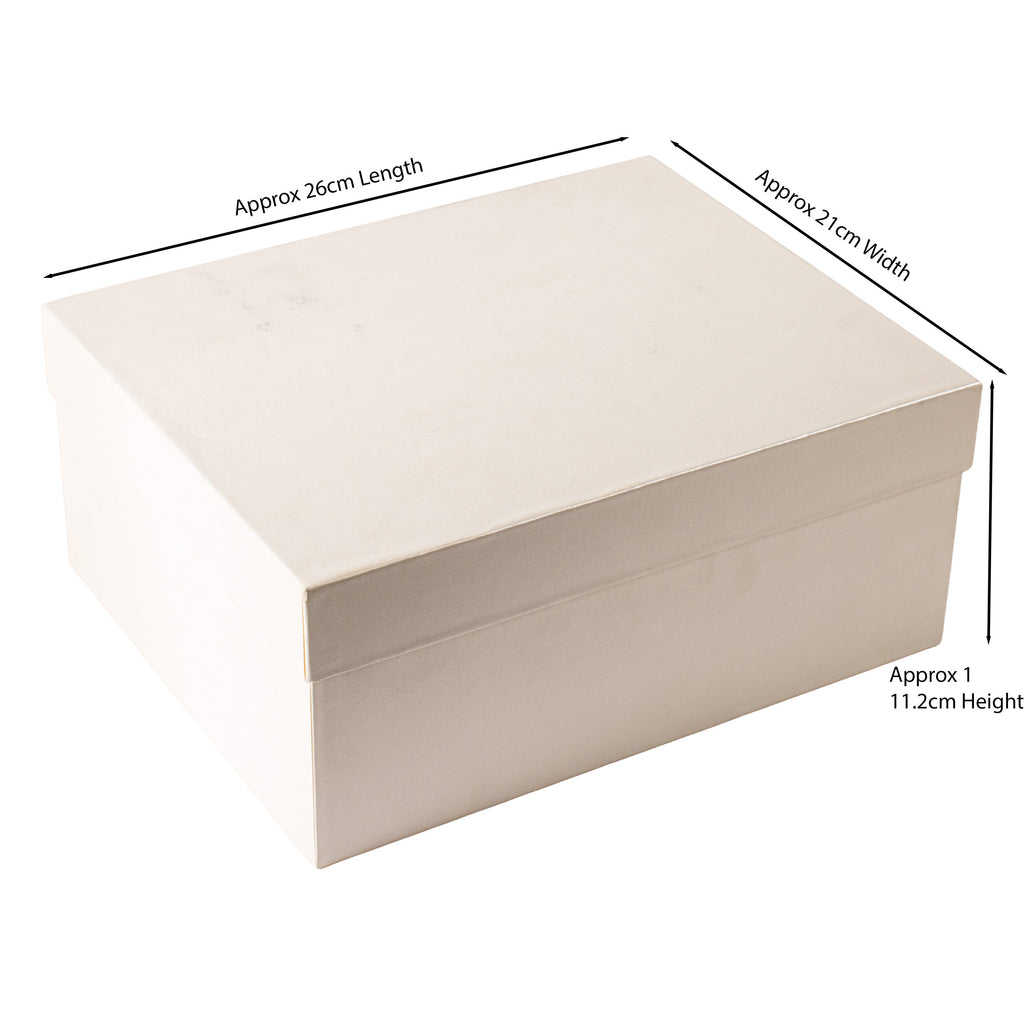 Gift Box Silver Sparkle L25.5 X W20.5 X D13cm 1 Box