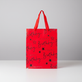 Paper Gift Bag Happy Birthday Red and Silver 18 X 23 X 10cm 1pc