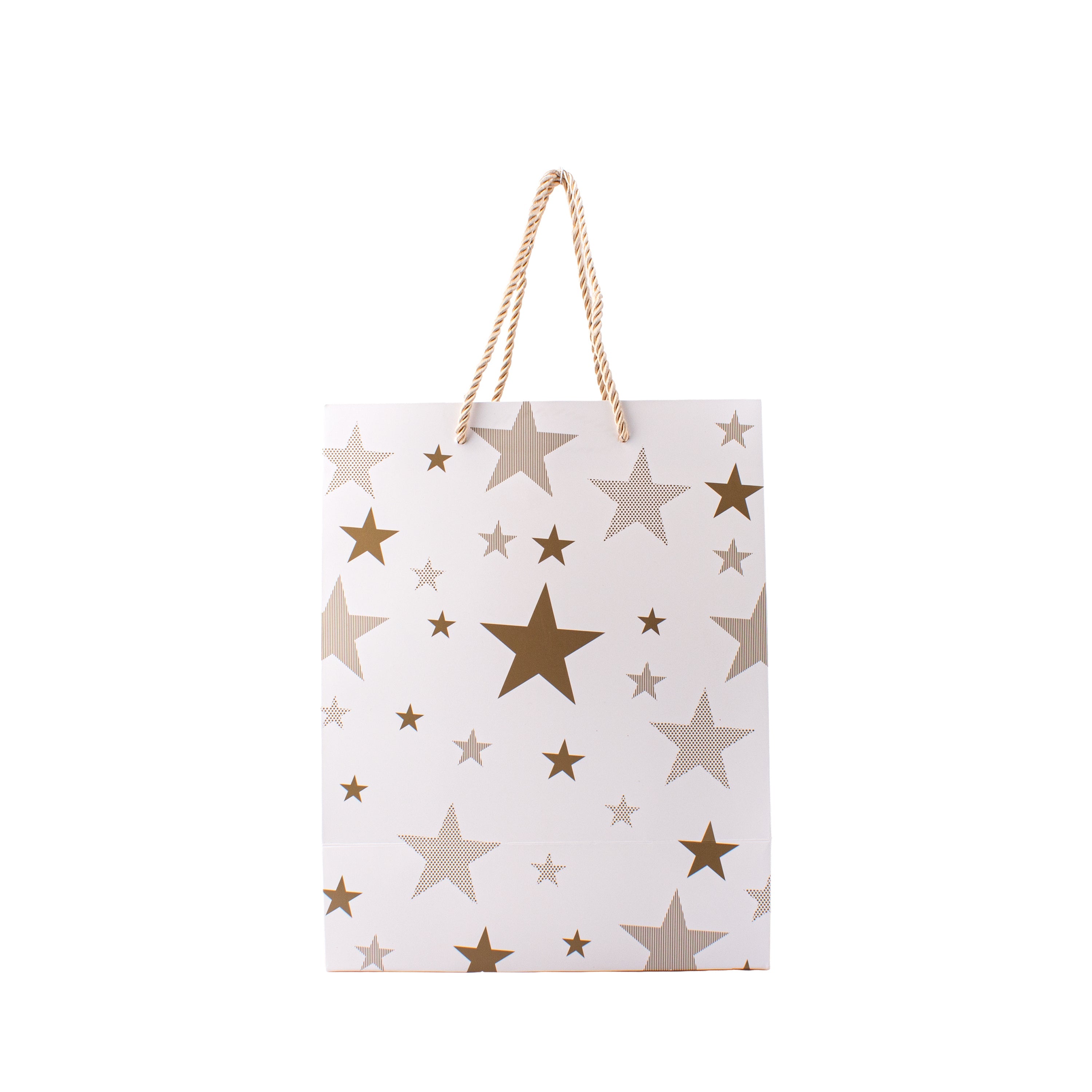 Foil Printed Paper Gift Bag Star 18 X 23 X 10cm 1pc