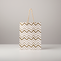 Foil Printed Paper Gift Bag Waves 18 X 23 X 10cm 1pc