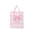 Paper Gift Bag Striped with Bow 32 X 26 X 12cm 1pc