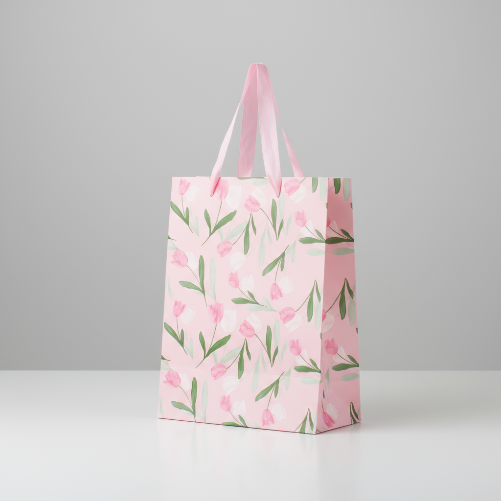 Paper Gift Bag Sunny Tulips 23 X 18 X 10cm 1pc