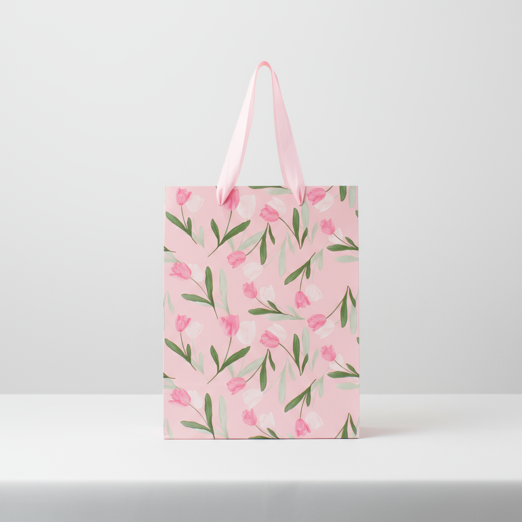 Paper Gift Bag Sunny Tulips 23 X 18 X 10cm 1pc
