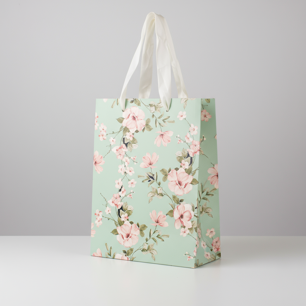 Paper Gift Bag Wild Blossom 32 X 26 X 12cm 1pc