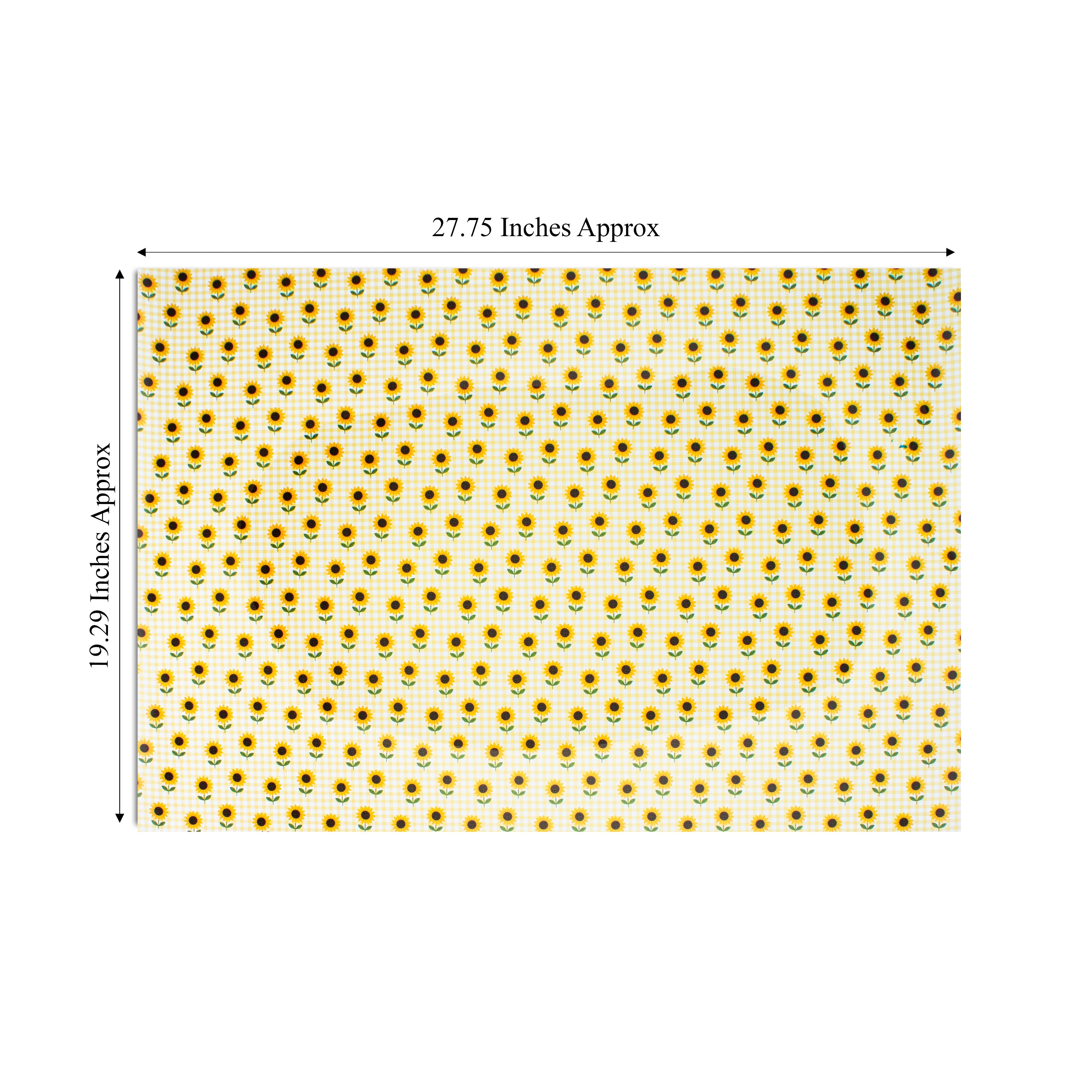 Gift Wrapping Paper Sunflower Meadow 27.75 x 19.29inch 1 Sheet