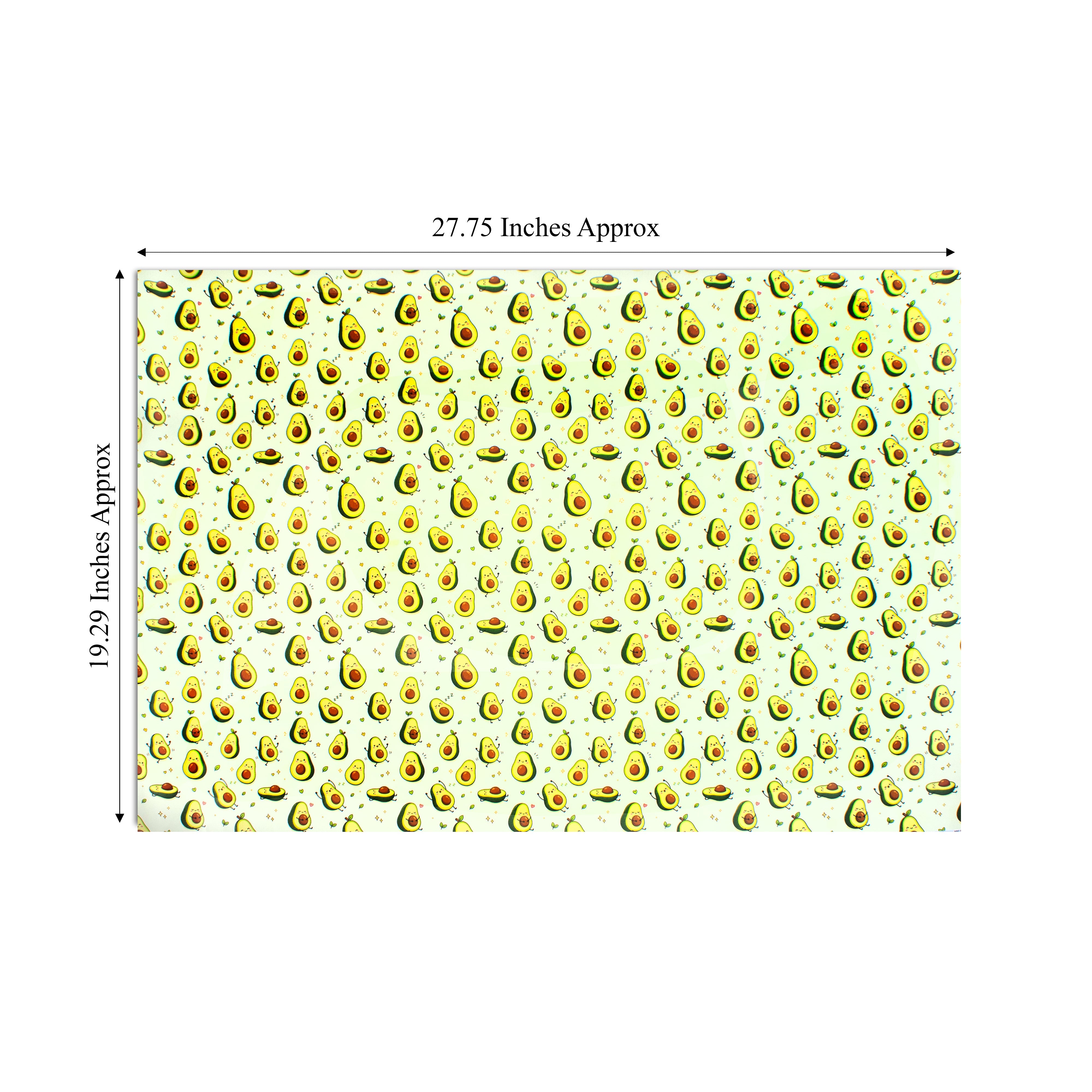 Gift Wrapping Paper Avocado Joy 27.75 X 19.29inch 1 Sheet
