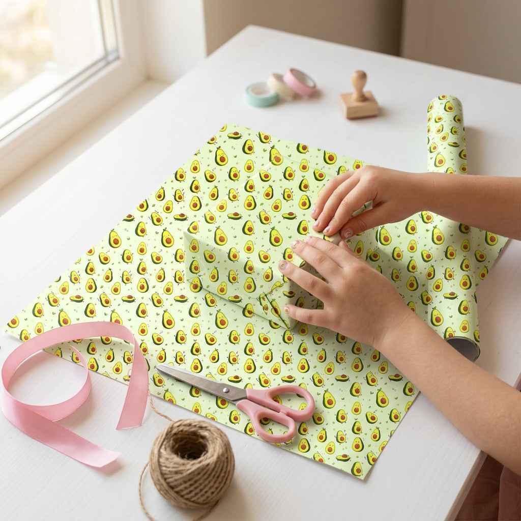 Gift Wrapping Paper Avocado Joy 27.75 X 19.29inch 1 Sheet