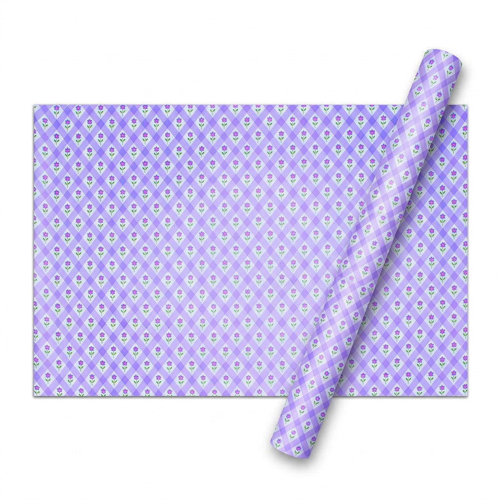 Gift Wrapping Paper Floral Trellis 27.75 X 19.29inch 1 Sheet