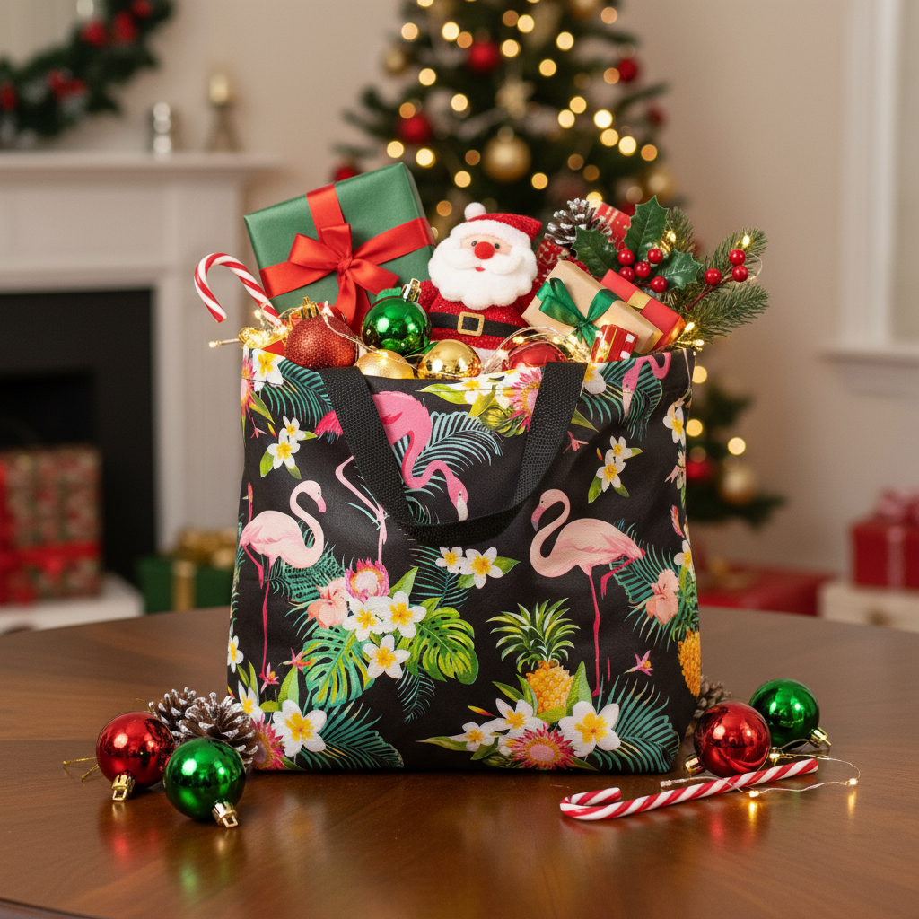 Flamingo Printed Bag Large 1pc