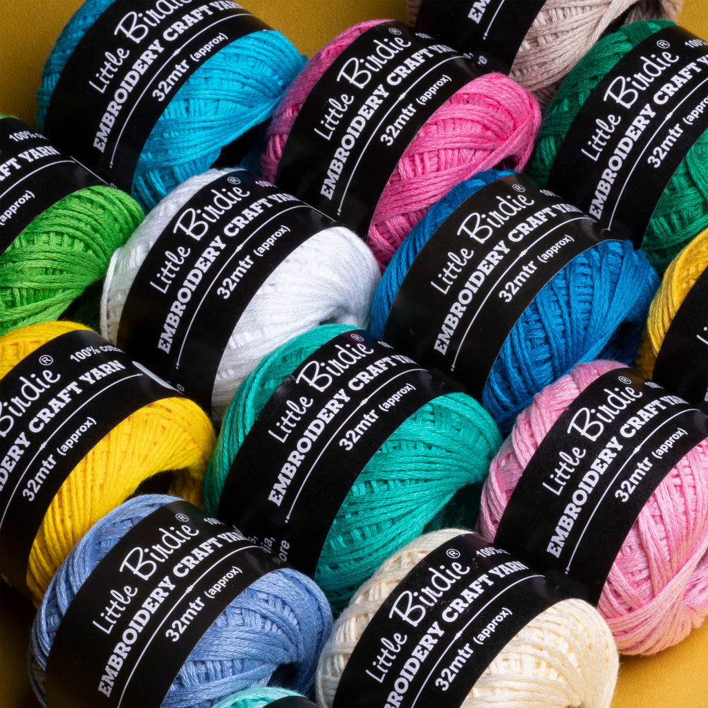 Crochet & Embroidery Thread - Cotton, 6 Ply, Sky Blue, Approx. 32m Ball