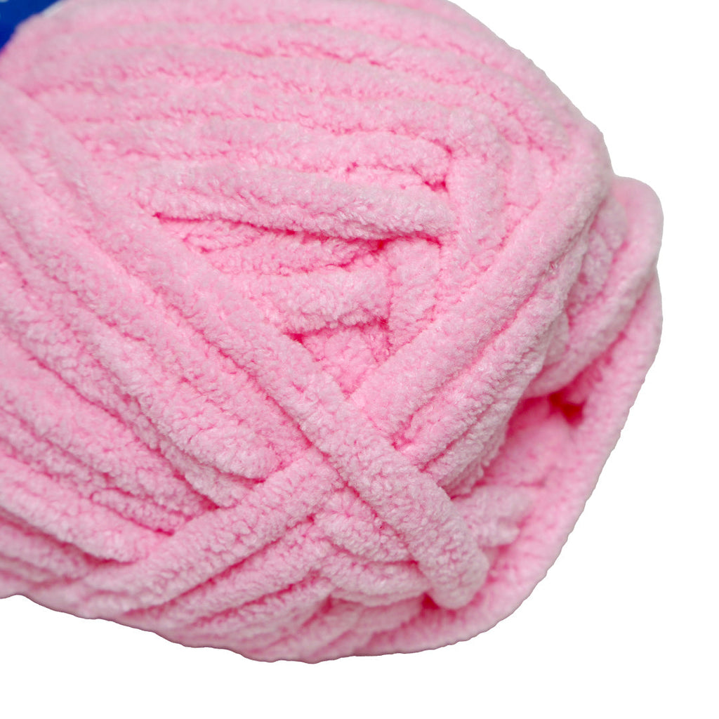 Snuggly Blanket Knitting/Crochet Yarn 100% Polyester Medium Pink 50m 100g