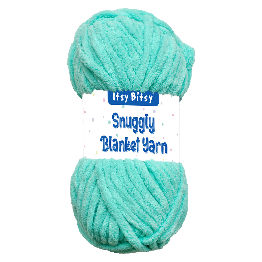 Snuggly Blanket Knitting/Crochet Yarn 100% Polyester Iceberg Blue 50m 100g