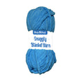 Snuggly Blanket Knitting/Crochet Yarn 100% Polyester Cyan Blue 50m 100g