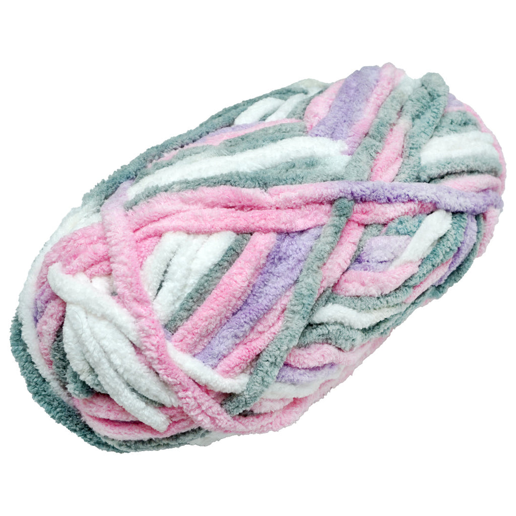 Snuggly Blanket Knitting/Crochet Yarn 100% Polyester Orchid Rose Multi Colour 50m 100g