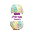 Snuggly Blanket Knitting/Crochet Yarn 100% Polyester Pastel Sky Multi Colour 50m 100g