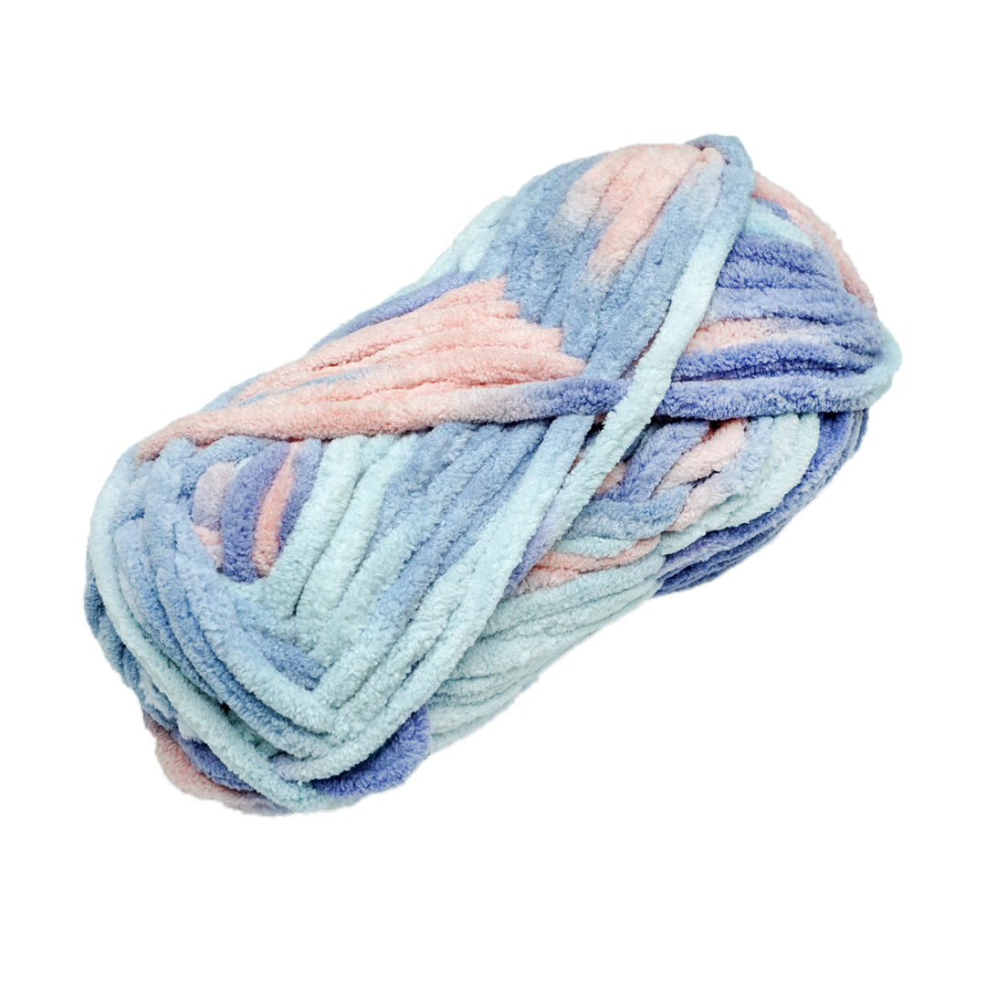 Snuggly Blanket Knitting/Crochet yarn Multi 100% Polyester Grey Marble Multi Colour 50m 100g