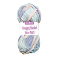 Snuggly Blanket Knitting/Crochet yarn Multi 100% Polyester Coral Sky Multi Colour 50m 100g