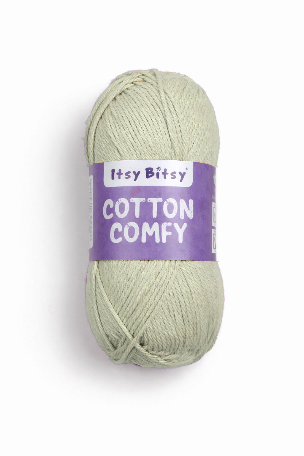 Cotton Comfy Knitting/Crochet Yarn 100% Cotton Greenish Grey 169m 100g