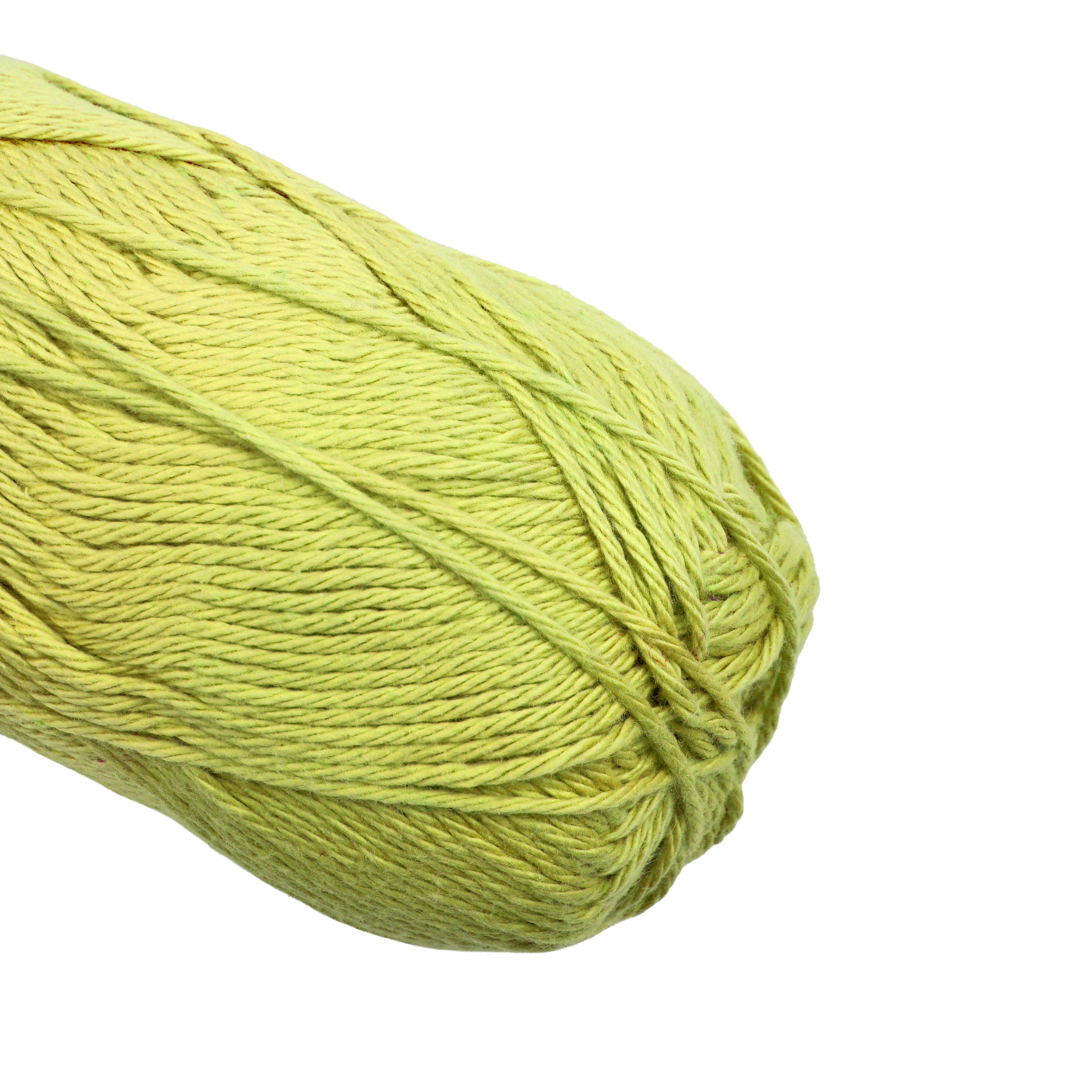 Cotton Comfy Knitting/Crochet Yarn 100% Cotton Celery 169m 100g