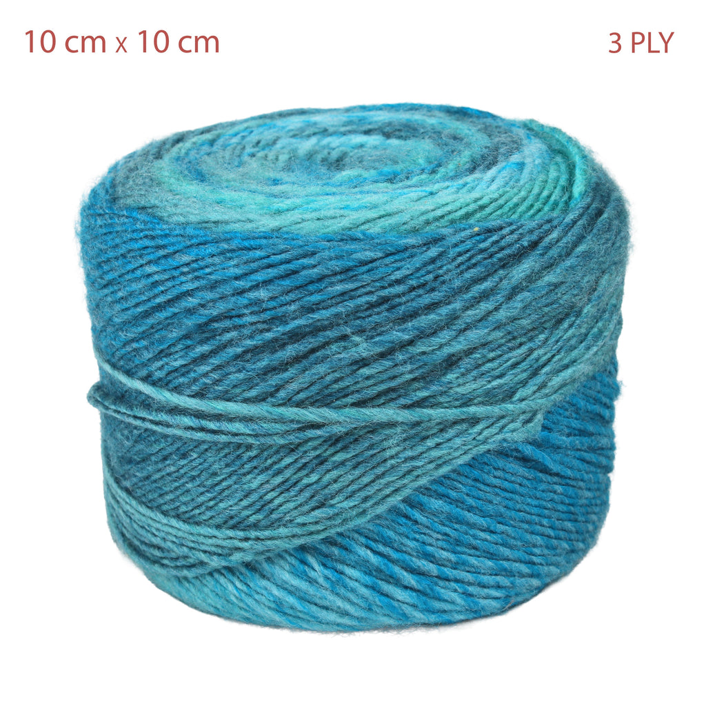 Colour Fusion Knitting/Crochet Yarn 100% Acrylic Blue Wave 290m 100g
