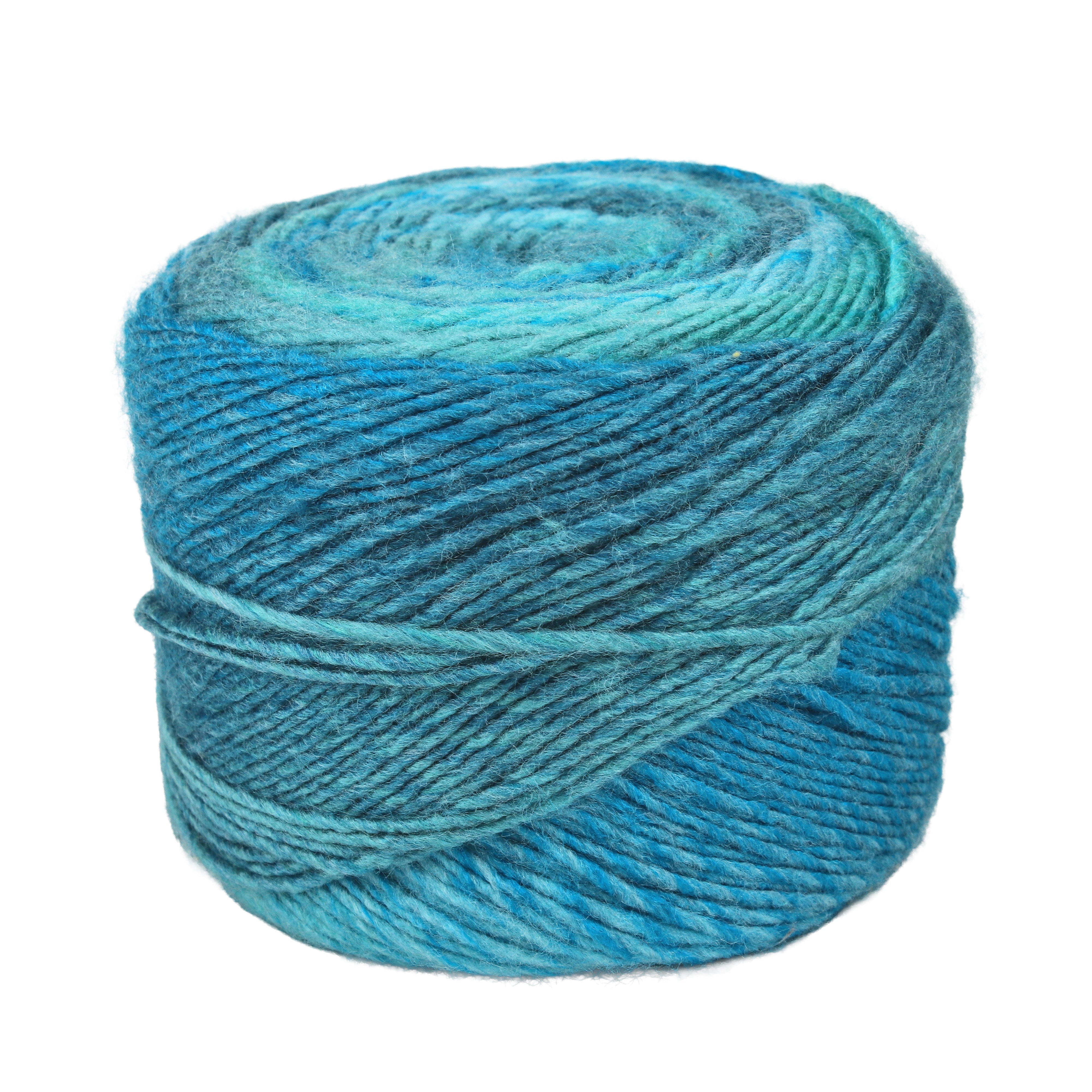 Colour Fusion Knitting/Crochet Yarn 100% Acrylic Blue Wave 290m 100g