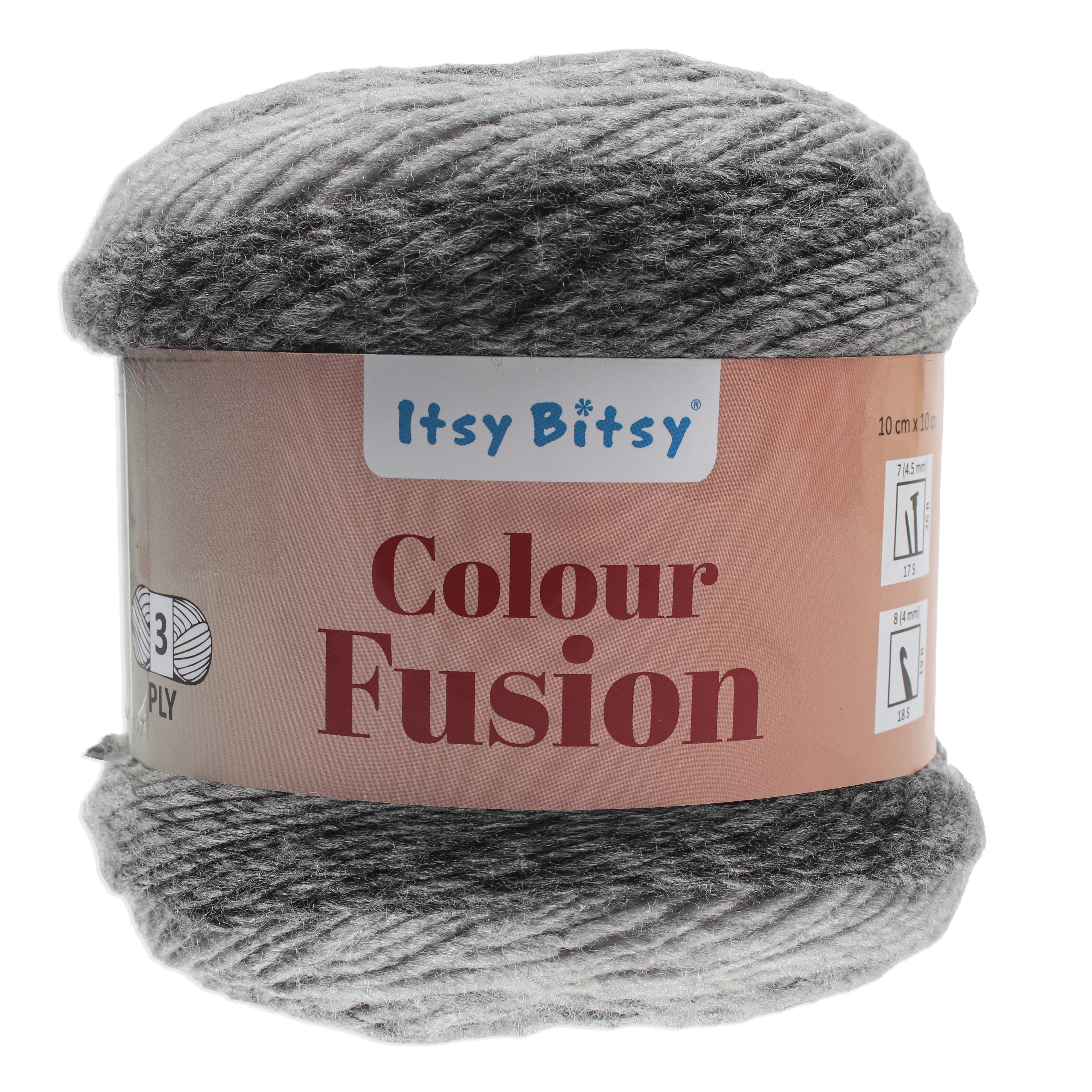 Colour Fusion Knitting/Crochet Yarn 100% Acrylic Grey Dove 290m 100g