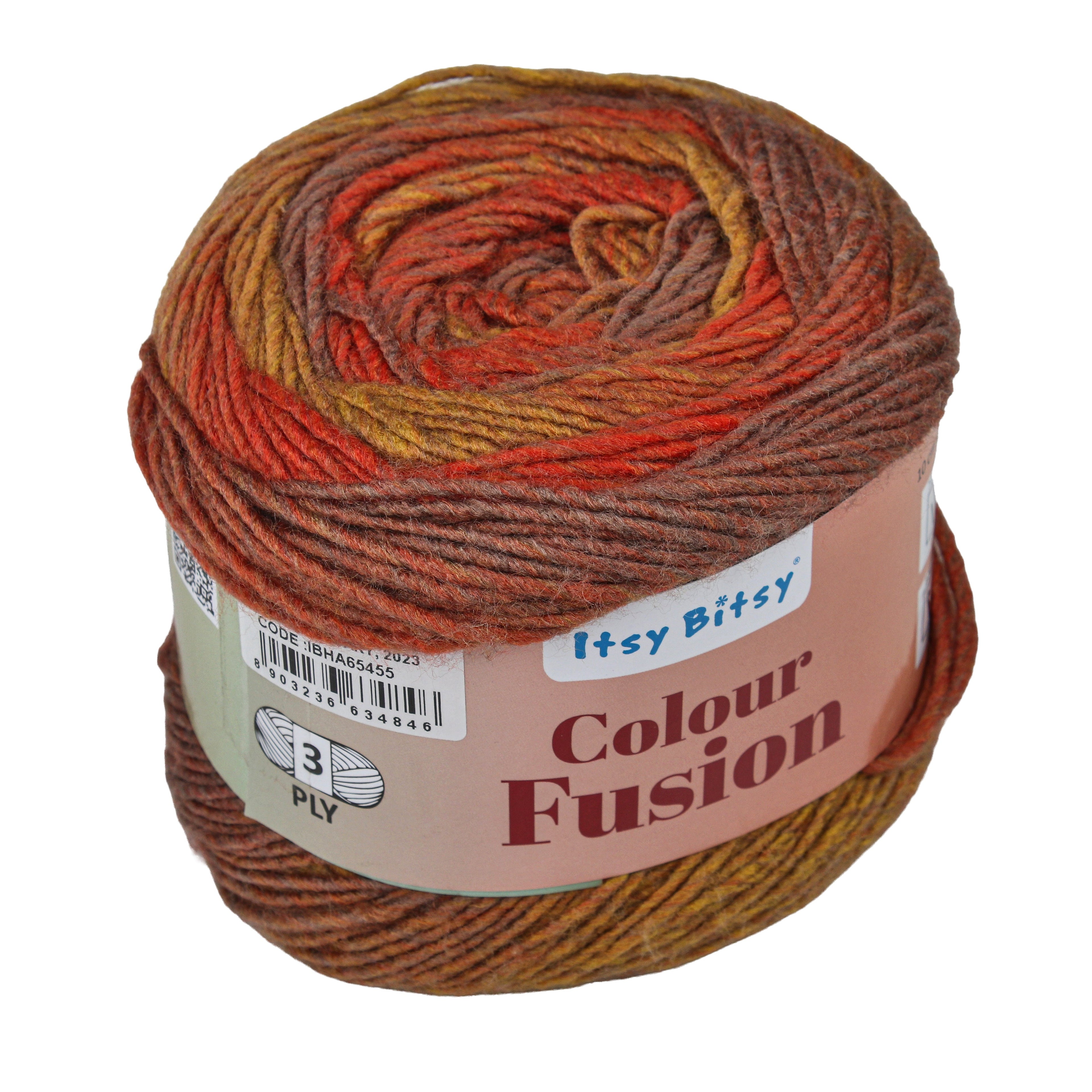 Colour Fusion Knitting/Crochet Yarn 100% Acrylic Autumn vibe 290m 100g