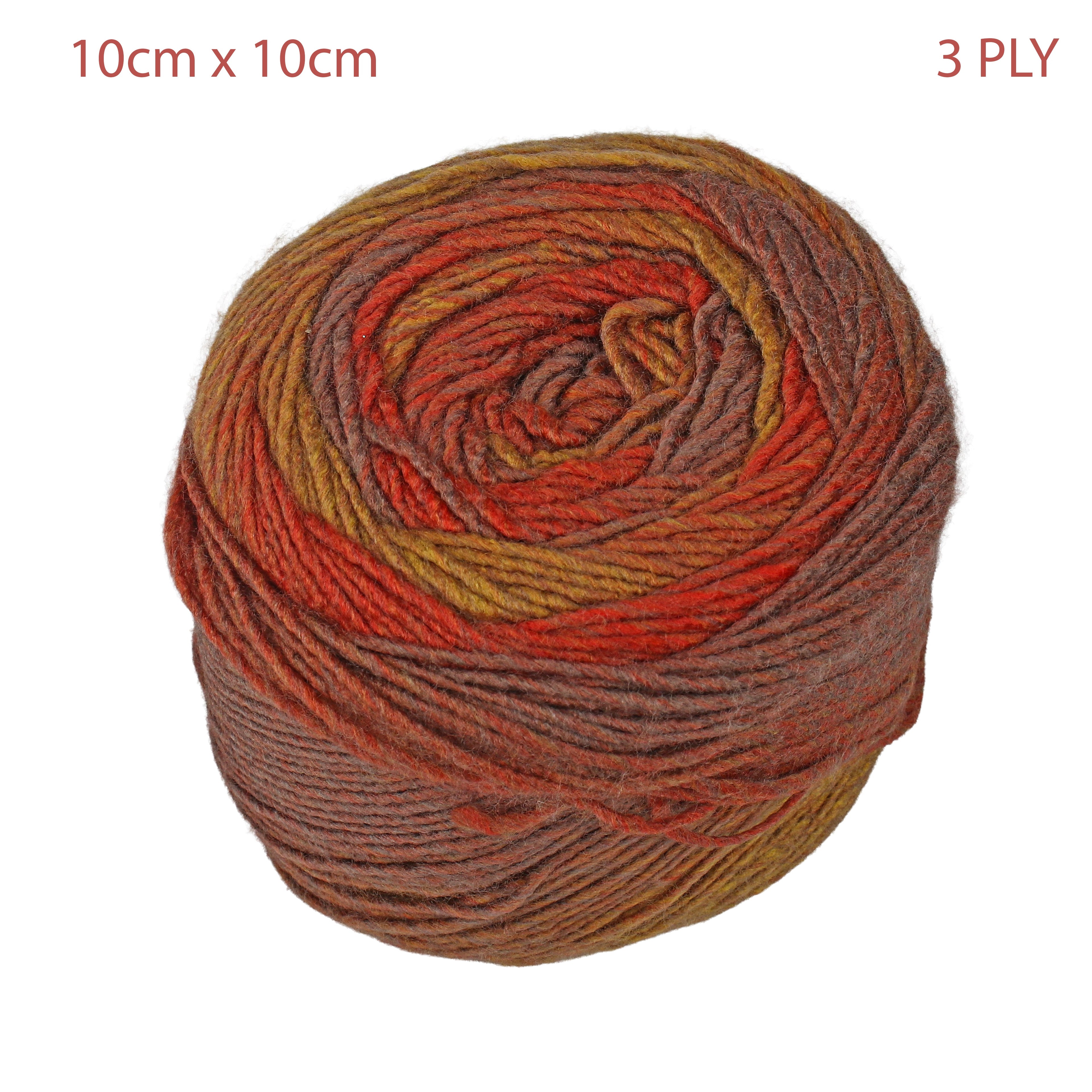 Colour Fusion Knitting/Crochet Yarn 100% Acrylic Autumn vibe 290m 100g