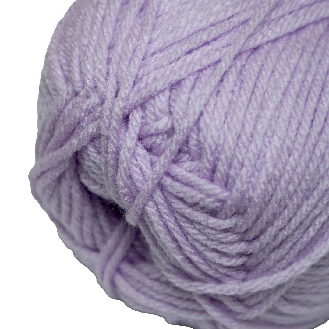 Velvet Touch Knitting/Crochet Yarn 100% Acrylic Lilac 200m 100g
