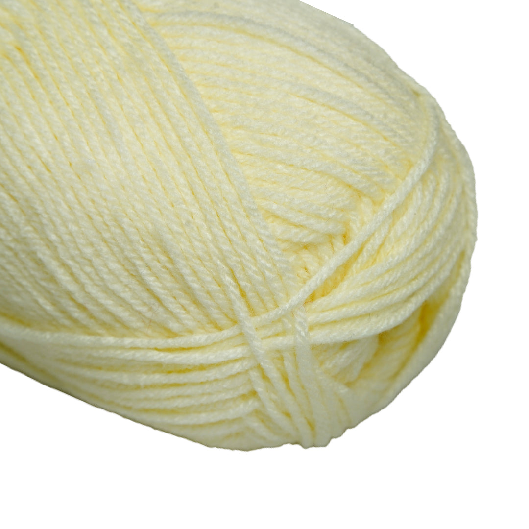 Velvet Touch Knitting/Crochet Yarn 100% Acrylic White 200m 100g