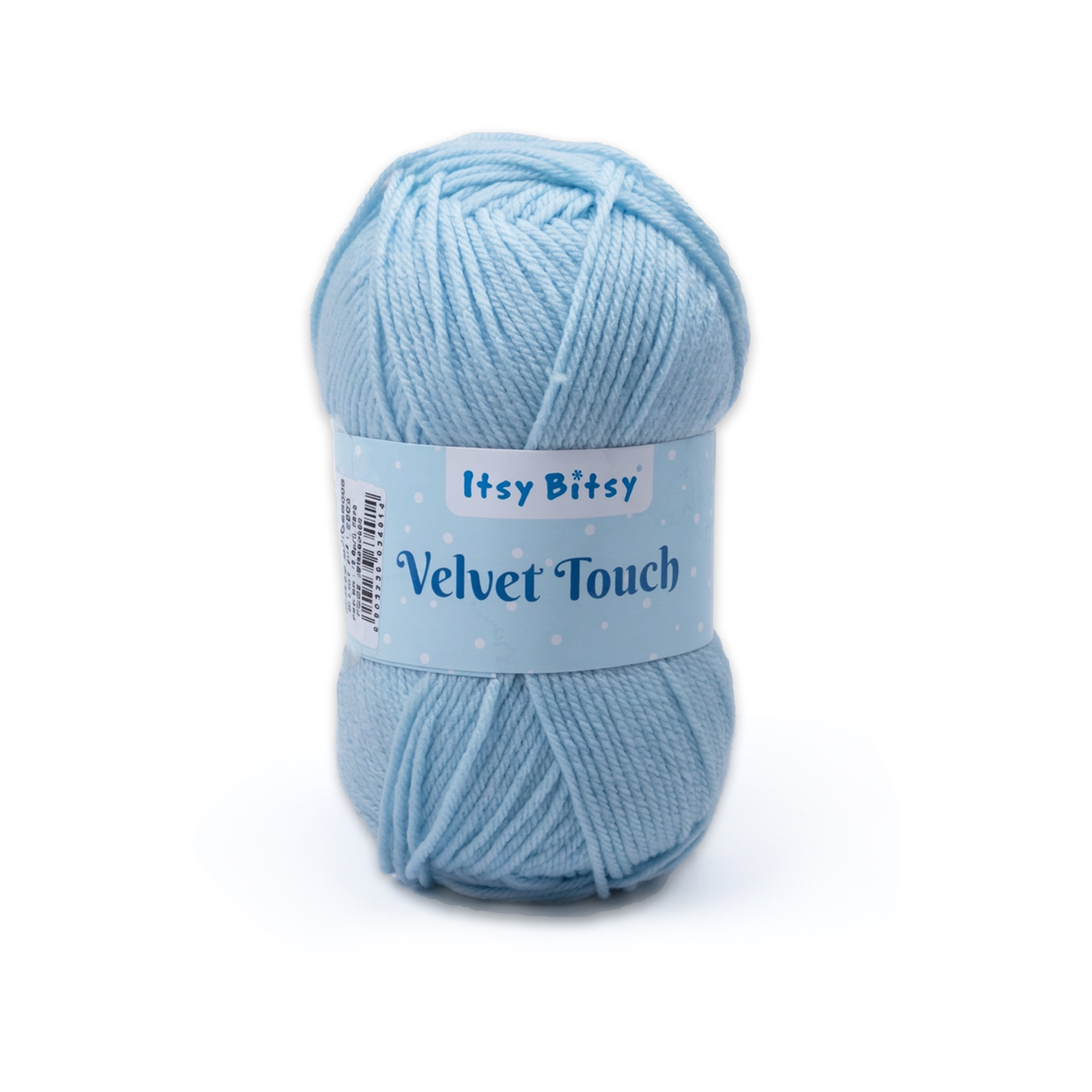 Velvet Touch Knitting/Crochet Yarn 100% Acrylic Sky Blue 200m 100g