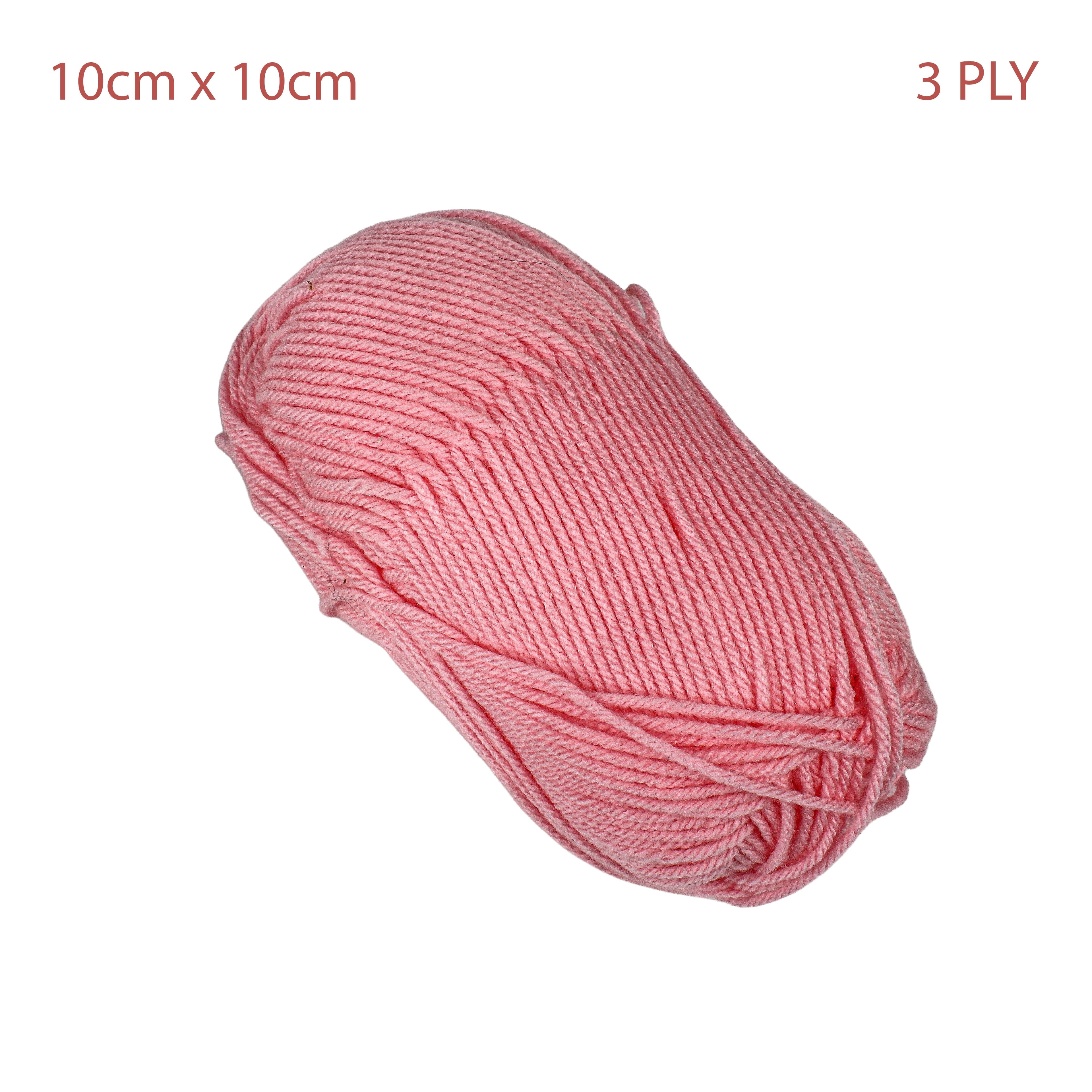 Velvet Touch Knitting/Crochet Yarn 100% Acrylic Peach Pink 200m 100g