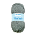 Velvet Touch Knitting/Crochet Yarn 100% Acrylic Grey Melange 200m 100g