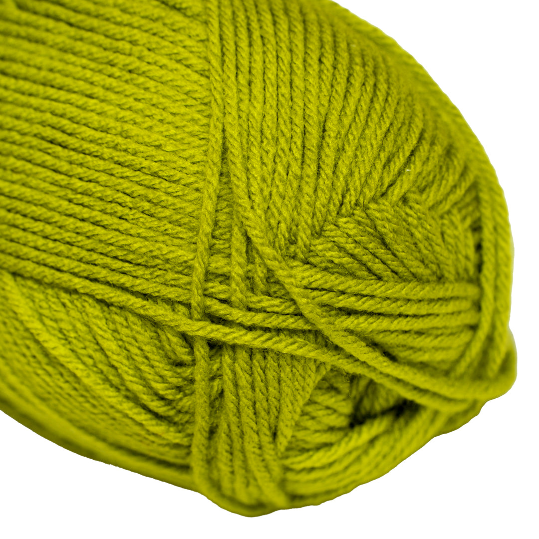 Velvet Touch Knitting/Crochet Yarn 100% Acrylic Celery 200m 100g