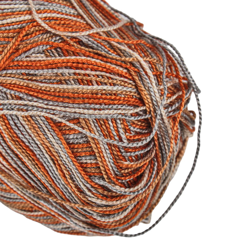 Crochet Magic Knitting/Crochet Multi Yarn 100% Acrylic Orange Granite 400m 100g