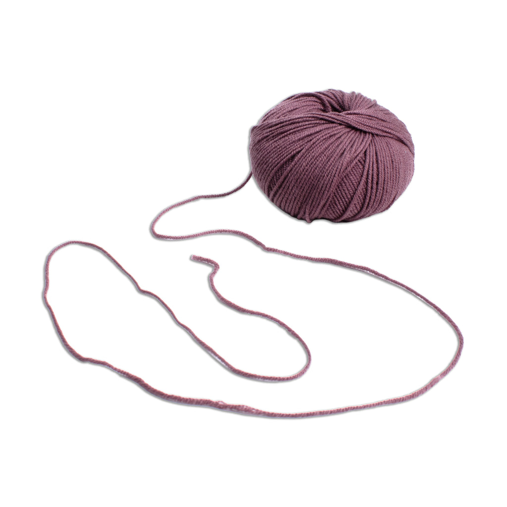 New Zealand Merino Knitting/Crochet Yarn 100% Merino Wool Dusty Mauve 140m 50g