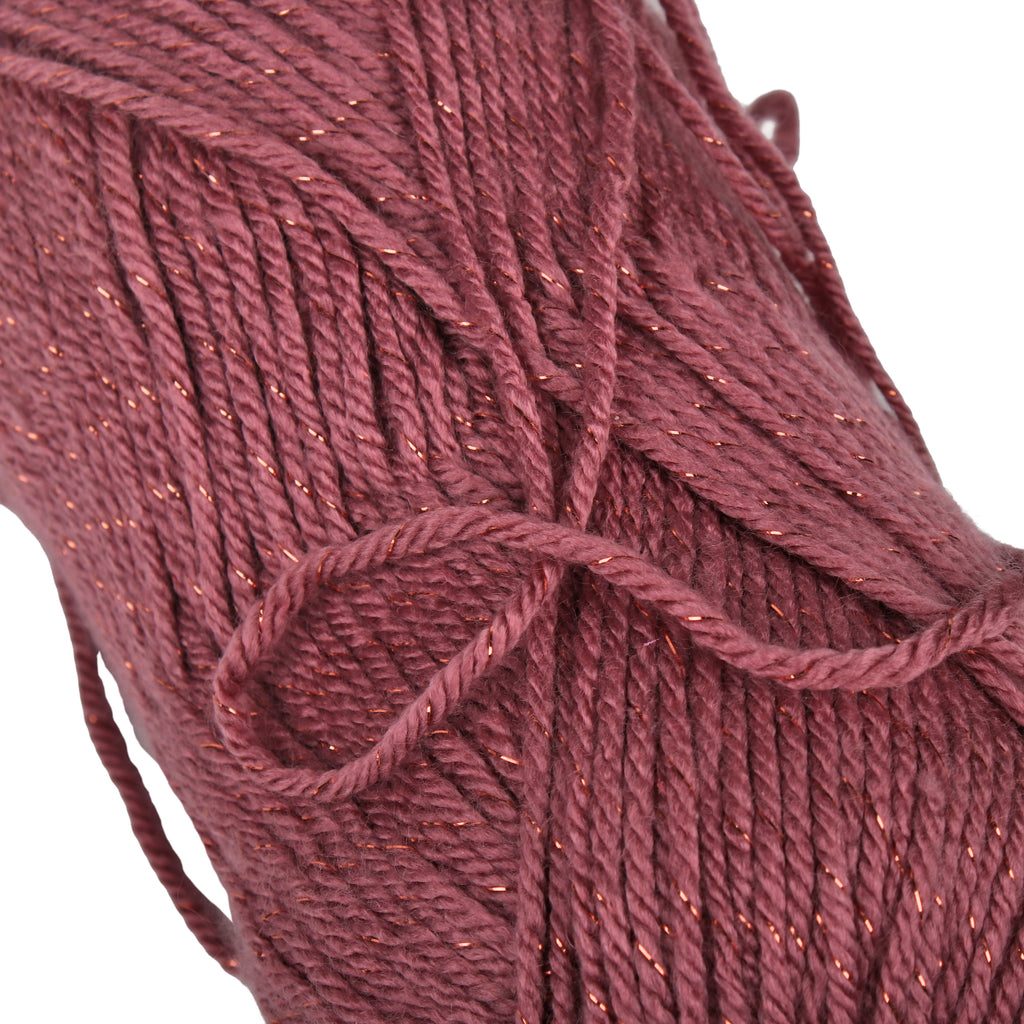 Soft Twinkle Knitting/Crochet Yarn 99% Anti Pill Acrylic Dusky Pink 170m 100g