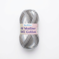 All Weather 100% Cotton Knitting/Crochet Yarn Snow Mountain 210m 100g